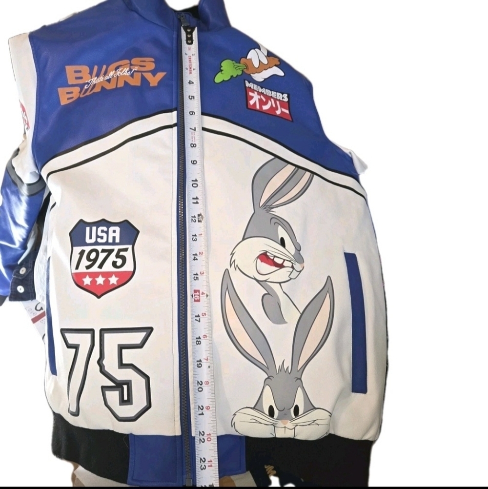 Members Only Bugs Bunny Looney Tunes LIMITED EDITION Racing Jacket Mens Sz M - Picture 13 of 14